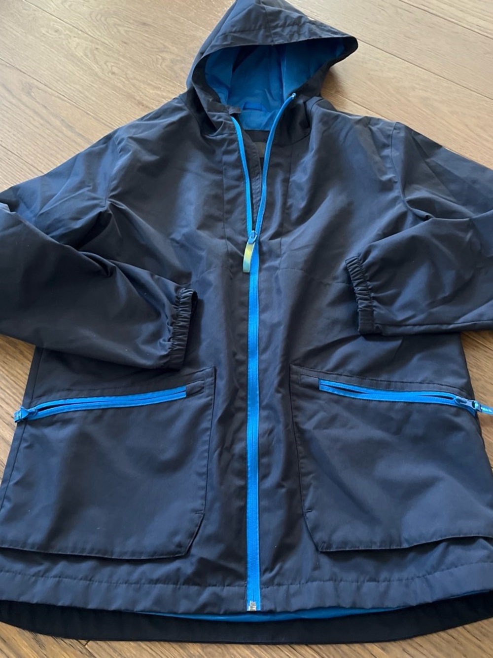 Champion Navy Raincoat with Bright Blue Trim